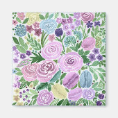 水彩、花、マカロン マグネット (正面)