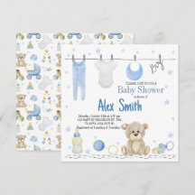 水彩 赤ちゃん男の子