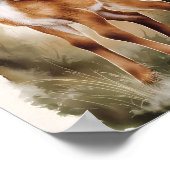 水彩 赤ちゃん鹿の愛らしいベビー寝室 デコレーション (角)