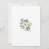 水彩 赤ちゃん 外は寒いよ 赤ちゃんのシャワー 招待状 (裏面)