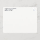 水彩〔雄ジカの〕枝角とエチェヴェリアの国の結婚式 案内ポストカード (裏面)