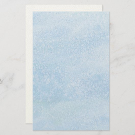 水彩（青） 便箋 (正面/裏面)