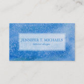 水彩（青） 名刺 (正面)