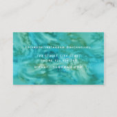 水彩（青）緑(芸術的Watercolor Blue) 名刺 (裏面)