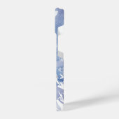 水彩《鳥》アメリカゴガラ冬の雪林バード iPhoneケース (左側面)