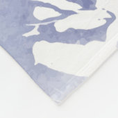 水彩《鳥》アメリカゴガラ冬鳥ワイルドライフ自然 フリースブランケット (角)