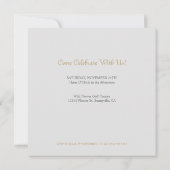 水彩（鳥）ショウジョウコウカンチョウサプライズバースデーパーティー 招待状 (裏面)