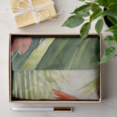 水彩(鳥)ショウジョウコウカンチョウトロピカルツリーデクページ 薄葉紙 (ギフト)