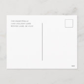 水彩（鳥）ショウジョウコウカンチョウバードキュートクリスマスハガキ シーズンポストカード (裏面)