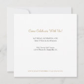 水彩(鳥)ショウジョウコウカンチョウ誕生日パーティー 招待状 (裏面)