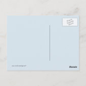 水彩（黒）の《鳥》アメリカゴガラはがき ポストカード (裏面)