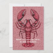 水彩 seafood の卒業パーティー招待状 招待状 (裏面)