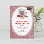 水彩 seafood 祝賀会 卒業パーティー招待状 招待状 (スタンド正面)