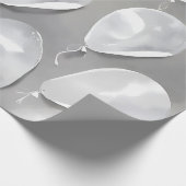 水彩AIアートバルーンシルバーラッピング紙 ラッピングペーパー (角)