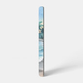 水彩AIビーチ写真 SAMSUNG GALAXYケース (左側面)