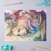 水彩Aliceデコページティッシュペーパー 薄葉紙 (クラフト)