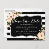 水彩Anemone開花日付ポストカードの保存 案内ポストカード (正面/裏面)