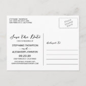 水彩Anemone開花日付ポストカードの保存 案内ポストカード (裏面)