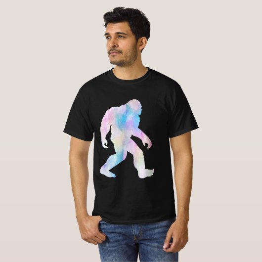 水彩Bigfoot Tシャツ (正面フル)