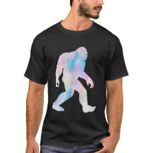 水彩Bigfoot Tシャツ