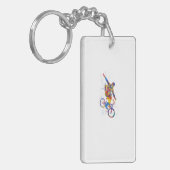 水彩bmxライダー キーホルダー (正面左)