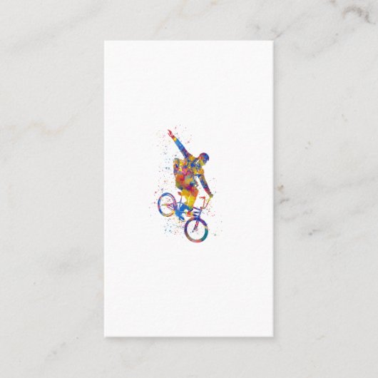 水彩bmxライダー 名刺 (正面)