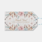 水彩BOHOウッドランド素朴フローラユニコーン ギフトタグ (正面(横))