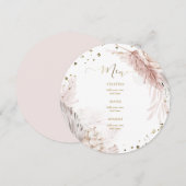 水彩boho flowersメニュー メニュー (正面/裏面)