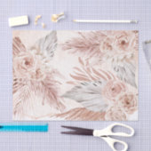 水彩boho flowers boquetティッシュペーパー 薄葉紙 (クラフト)