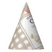 水彩Chick 1st birthday パーティーハット (左)