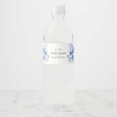 水彩Chinoiserieフローラ ペットボトルラベル (正面)