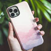 水彩Cloudscape Pink Sky名前 Case-Mate iPhoneケース
