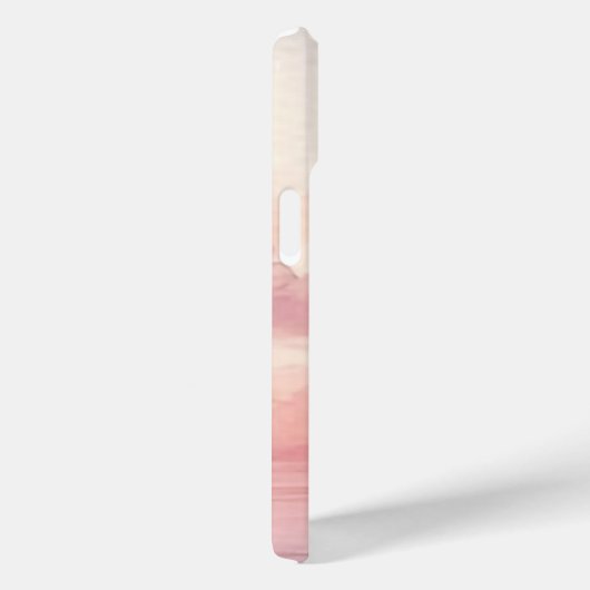 水彩Cloudscape Pink Sky名前 Case-Mate iPhoneケース (裏面 / 右)