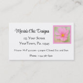 水彩Cosmosプロファイルカード 名刺 (正面)