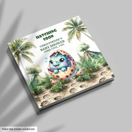 水彩Dinoハッチングマンスーンのサインインブック ゲストブック