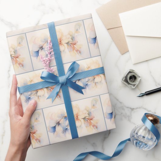 水彩Dogwood抽象芸術絵画ズ ラッピングペーパー (ギフト)