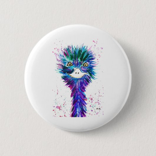 水彩emu 缶バッジ (正面)