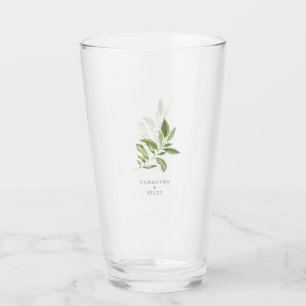水彩FoIiageセージ名前をカスタムする結婚ズ タンブラーグラス
