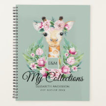 水彩GIRAFFEボホピンク花女の子の名前