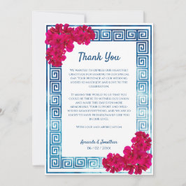 水彩Grecianエレガンスカスタム写真 サンキューカード