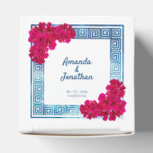 水彩Grecianエレガンス+ピンクの花 フェイバーボックス (上部)