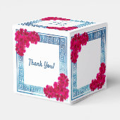 水彩Grecianエレガンス+ピンクの花 フェイバーボックス (裏面サイド)