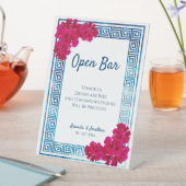 水彩Grecianエレガンス+ピンクオープンバー 台座サイン (インサイチュ)