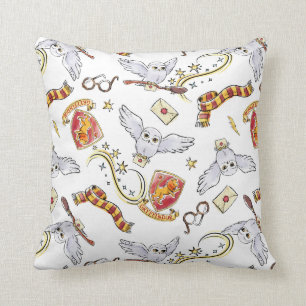 水彩GRYFFINDOR™ヘドウィッグ模様 クッション