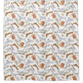 水彩GRYFFINDOR™ヘドウィッグ模様 シャワーカーテン (正面)