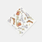 水彩GRYFFINDOR™ヘドウィッグ模様 スタンダードカクテルナプキン (角)