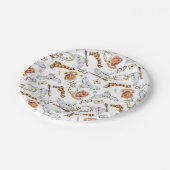 水彩GRYFFINDOR™ヘドウィッグ模様 ペーパープレート (アングル)