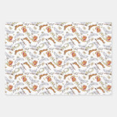 水彩GRYFFINDOR™ヘドウィッグ模様 ラッピングペーパーシート (正面3)