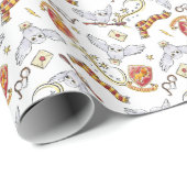 水彩GRYFFINDOR™ヘドウィッグ模様 ラッピングペーパー (ロールコーナー)