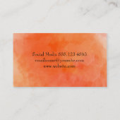 水彩II （オレンジ） 名刺 (裏面)